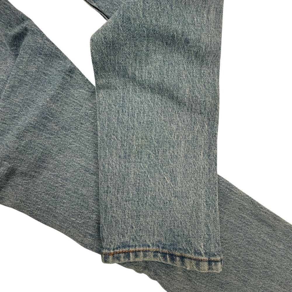 Levis 501 Del Norte Slim Jeans Women Size 28 Blue Embroidered Button Fly Flame - Picture 16 of 16